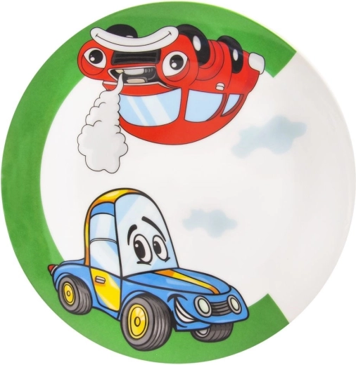 Vidám autós minta, amelyet a gyerekek imádnak