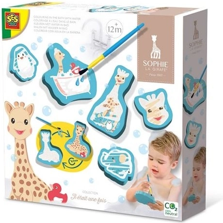 SES Sophie la girafe – vízzel festhető fürdőkádas kifestők