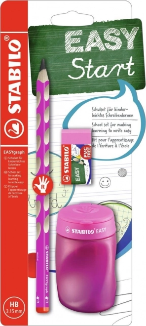 Stabilo Easygraph iskolai szett jobbkezeseknek rózsaszín