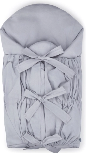 Petite&Mars Nurse megkötős pólya kókuszbetéttel, világosszürke, 75 × 75 cm