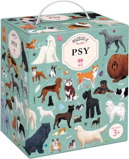 Puzzlove 40 darabos puzzle - Kutyák