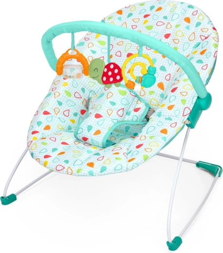 Bright Starts Colorful Confetti Bouncer pihenőszék játékokkal, újszülött kortól