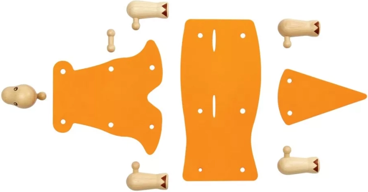 Összeállítás, amely 3D dinoszaurusszá alakul