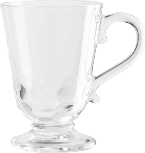 Altom Design Siena üveg talpas bögre 320 ml, Korallok dekor