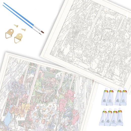 Feszítve fa vakkereten