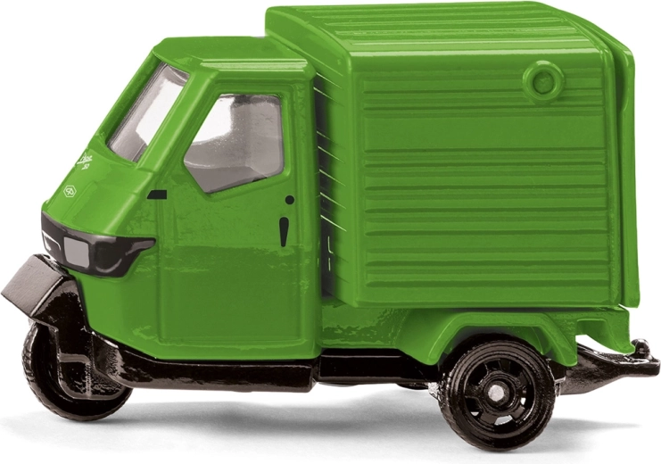 Siku Piaggio Ape zöld – fém háromkerekű modell