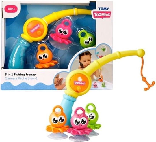 Tomy Toomies 3 az 1-ben polipos fürdőkádas horgászbot