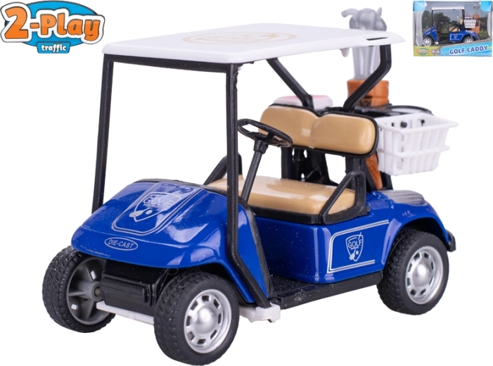 Golfkocsi golfütőkkel 2-Play Traffic, visszahúzós, 10 cm
