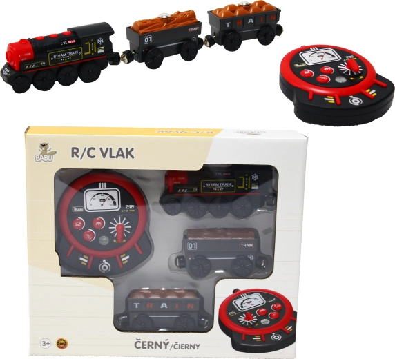 Babu R/C gőzmozdony – fekete