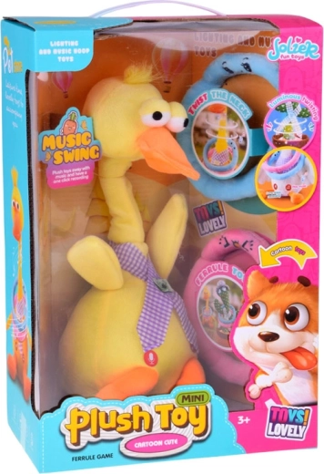 Mozgó, világító és zenélő kacsa