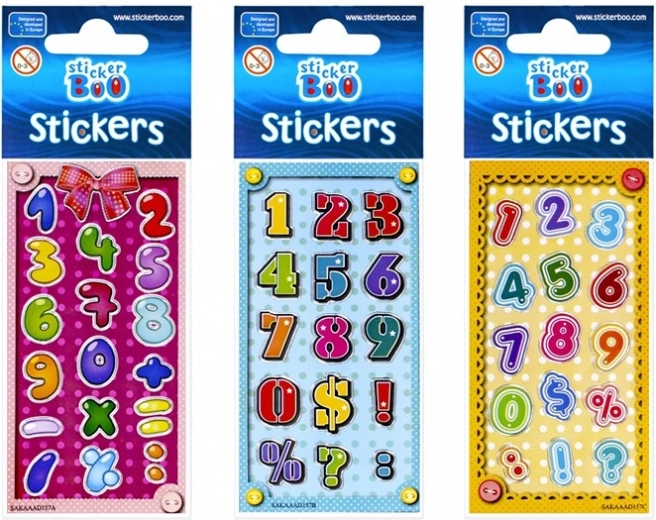 StickerBoo ezüst szegélyű matricák - 1 darab