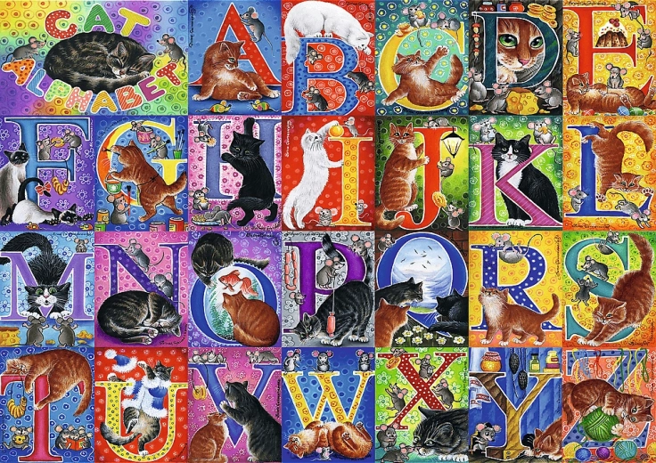 500 darabos puzzle – cicás ábécé Trefl