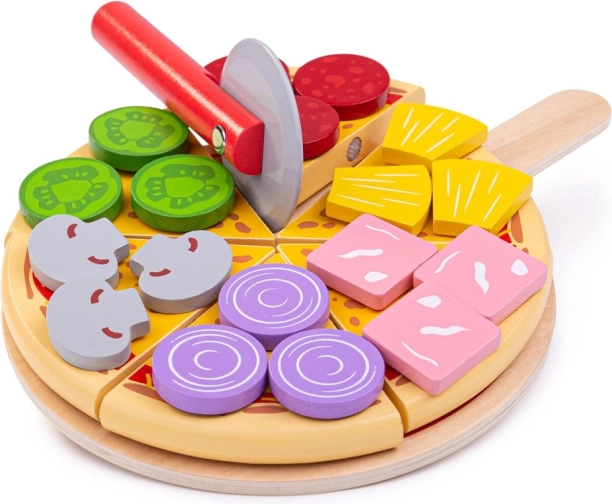 Bigjigs Toys fa vágós pizza