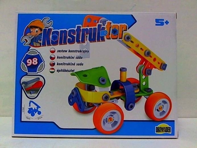 Konstrukciós építőjáték – jármű, 98 darab
