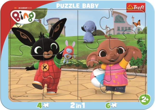 TREFL gyerek puzzle Bing játszik 2 az 1-ben
