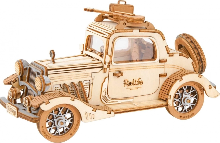 3D fa puzzle Történelmi autó