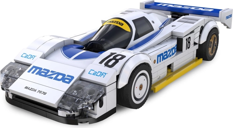 CaDA Mazda 787B fehér versenyautó építőkészlet 1:24 méretarányban