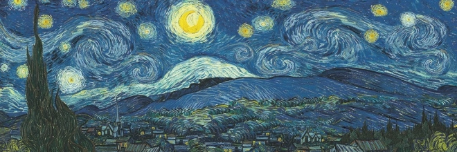 Panorámaképes puzzle Csillagos éj 1000 darab