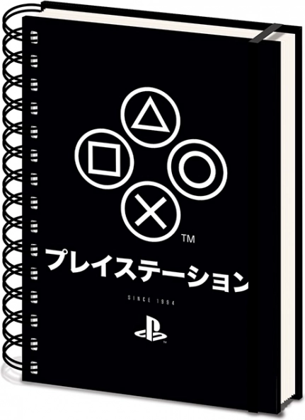 Spirálfüzet A5 PLAYSTATION Onyx