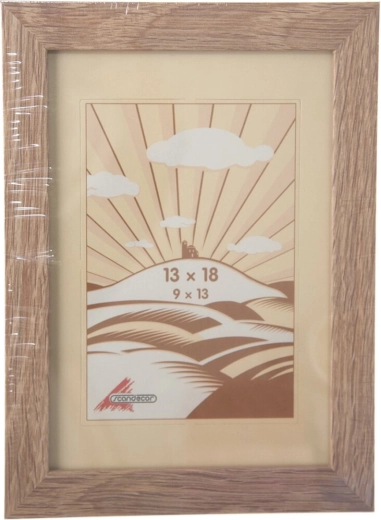 Bézs fa képkeret 13 × 18 cm