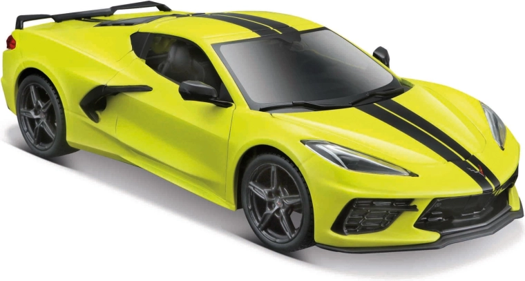 Maisto Chevrolet Corvette Stingray coupe Z51 2020 sárga 1:24