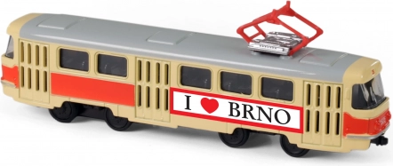 Fém retro villamos BRNO 16 cm 1:87
