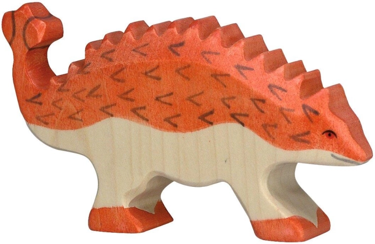 Holztiger ankylosaurus dinoszauruszfigura – 1 db