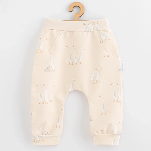 New Baby Kiskacsás pamut melegítőnadrág gyerekeknek