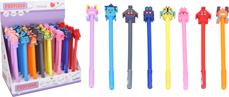 Szörny díszes toll, kék betét