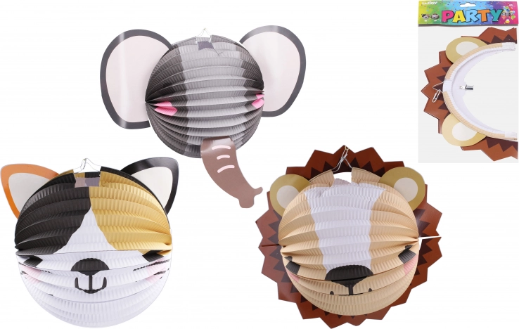 Lampion Labda Állatkák 25 cm