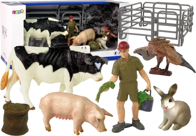 nagy háziállat figura készlet házi farm