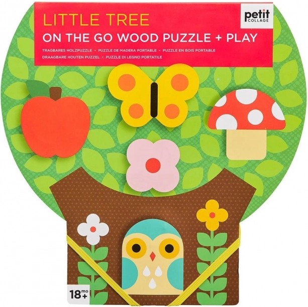 Petit Collage masszív fa puzzle – Kis fa