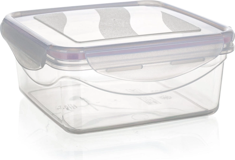 Hermetikus, négyzet alakú LARA élelmiszertartó doboz 0,53 l