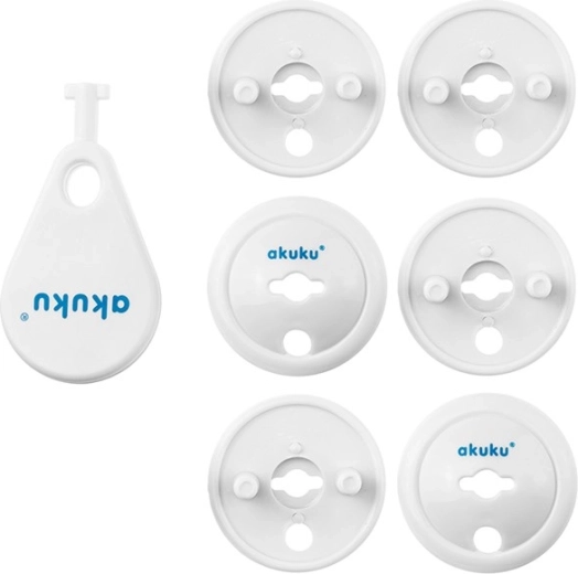 akuku konnektorvédő dugók – gyermekbiztonsági zárak, 6 db