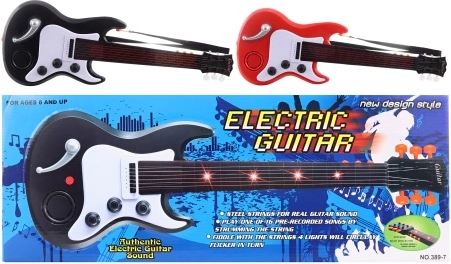 Gyermek elektromos gitár elemmel