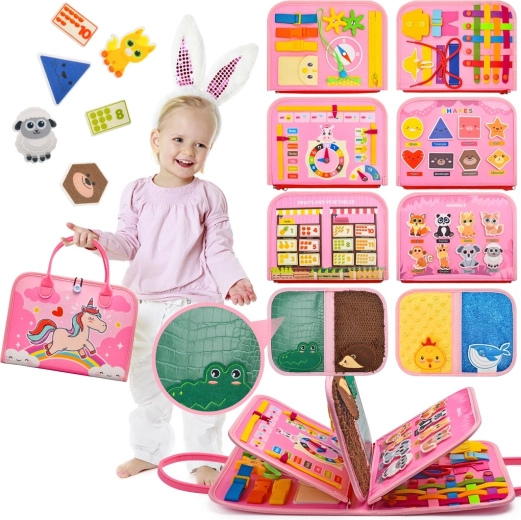 2Kids Toys szenzoros busy könyv unikornis