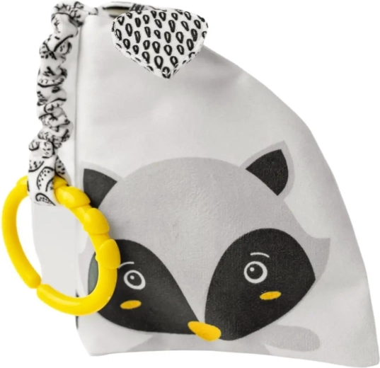 Szenzoros textil könyvecske – Pedro mosómedve 0+ Mom's Care