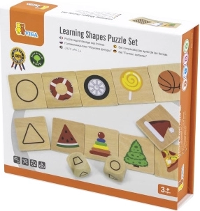 VIGA – fa oktató puzzle – párosító formák