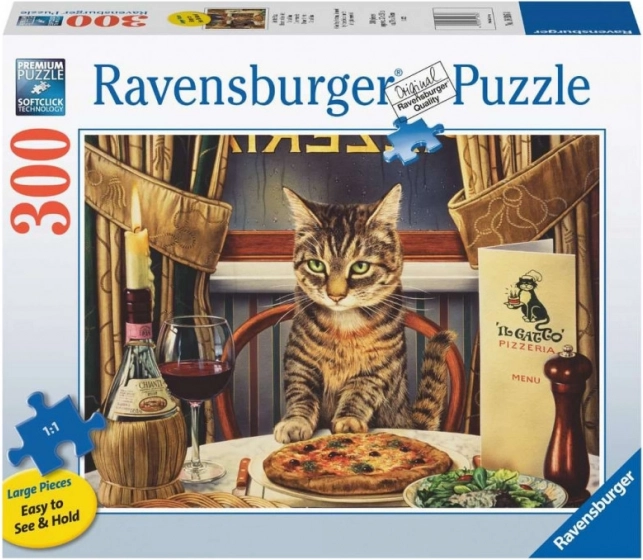 Puzzle 2D Nagy Formátum - Vacsora egyedül 300 darab