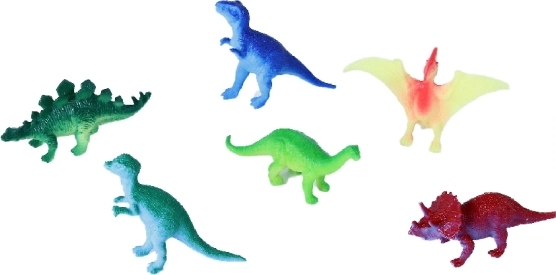 Dinoszaurusz készlet 6 db-on bliszteren