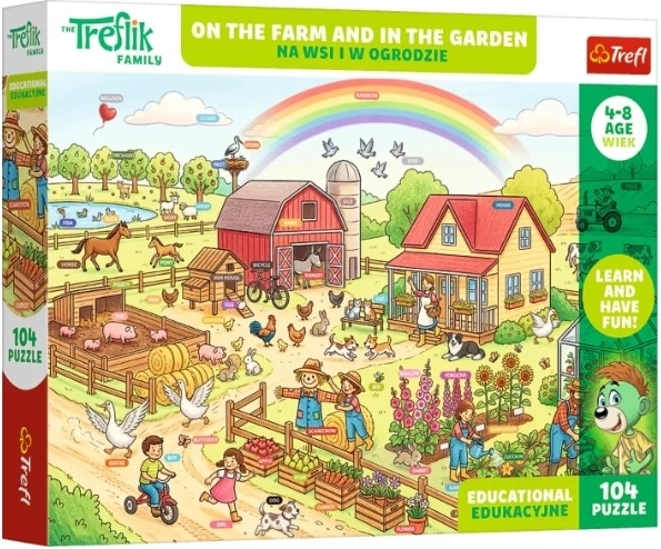 Edu gyermek puzzle 104 darabbal – „Na wsi i w ogrodzie”