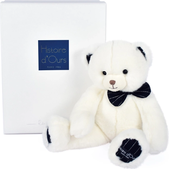 plüss mackó sötétkék csokornyakkendővel 30 cm – Doudou Histoire d’Ours