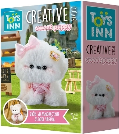 STNUX Sweet puppy fehér kiskutya – DIY készlet kulcstartó készítéséhez