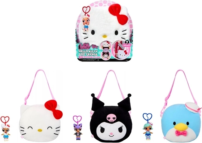 L.O.L. Surprise! x Hello Kitty nagy plüssfigura, vegyes változat – 1 darab
