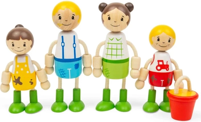 Tidlo fa babák a babaházba – farmcsalád