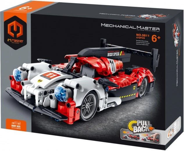 iM.MASTER visszahúzós versenyautó építőkészlet, 472 darab