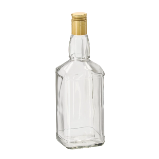 700 ml-es üveg whiskyspalack fém csavaros kupakkal