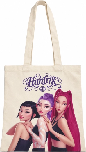 K-Pop Demon Hunters HUNTR/X krémszínű bevásárlótáska