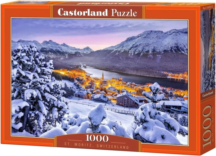 Castorland puzzle St. Moritz, Svájc – 1000 darabos
