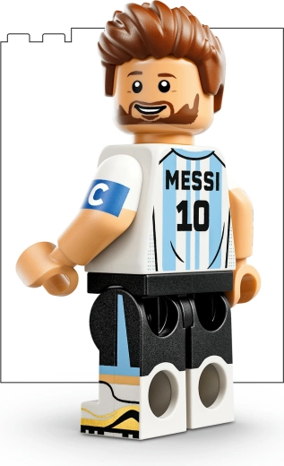 Lionel Messi minifigura és futballrészletek